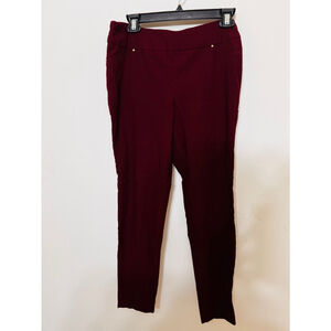 Women's EST. 1946 Pants Size 10 Burgundy